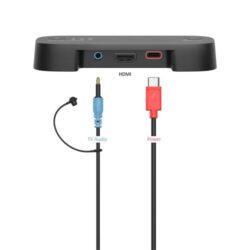 Emetteur-TV-Sennheiser-BTA1-Bluetooth-Noir (2) Sennheiser BTA1 – Émetteur TV Auracast pour multi-casques et clarté vocale – vue détail