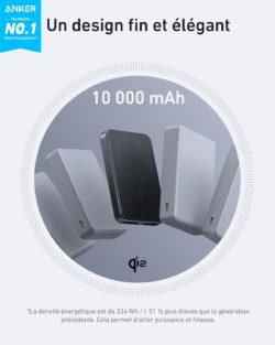 anker-maggo-powerbank-10000-mah-batterie-magn-tique-ultra-fine-pour-iphone-magsafe-1 Anker MagGo Powerbank 10000 mAh – Batterie magnétique ultra fine pour iPhone MagSafe – vue détail
