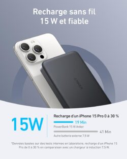 anker-maggo-powerbank-10000-mah-batterie-magn-tique-ultra-fine-pour-iphone-magsafe-2 Anker MagGo Powerbank 10000 mAh – Batterie magnétique ultra fine pour iPhone MagSafe – vue détail
