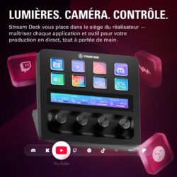 elgato-stream-deck-plus-contr-leur-usb-professionnel-avec-encodeurs-rotatifs-et-barre-tactile-1 Elgato Stream Deck Plus – Contrôleur USB professionnel avec encodeurs rotatifs et barre tactile – vue détail