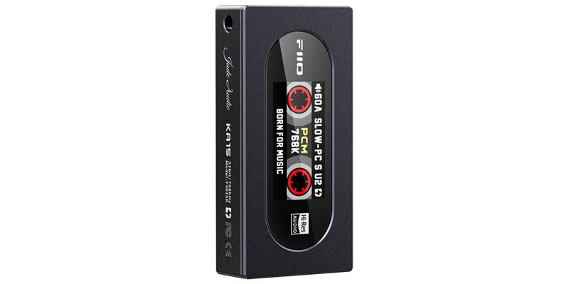 FiiO KA15 Noir – DAC portable avec mode Desktop et égaliseur 10 bandes