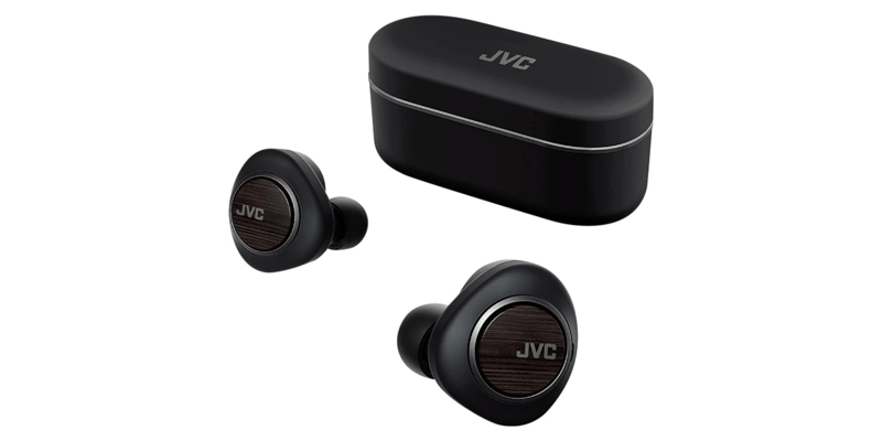 JVC HA-FW1000T – Écouteurs True Wireless audiophiles avec diaphragme carbone Wood Dome
