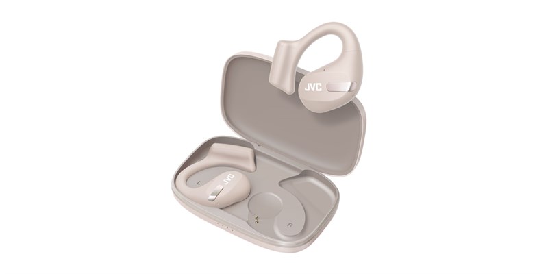 JVC HA-NP50T Beige – Écouteurs open-ear légers pour musique quotidienne