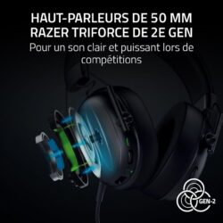 razer-blackshark-v3-x-hyperspeed-casque-esport-sans-fil-ultra-l-ger-270g-6 Razer BlackShark V3 X HyperSpeed – Casque esport sans fil ultra-léger 270g – vue détail