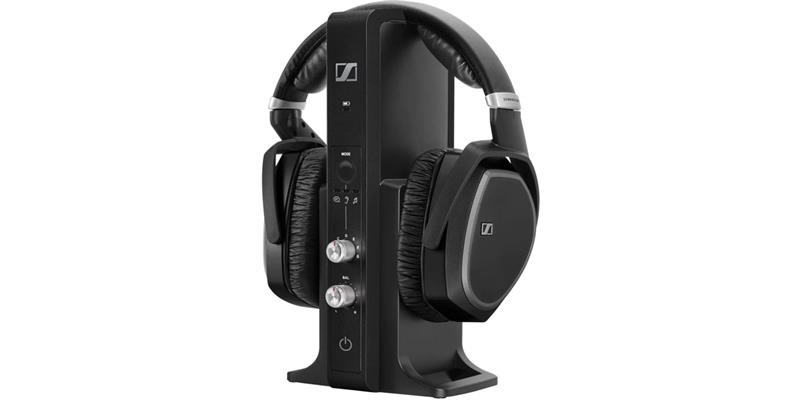 Sennheiser RS 195-U Noir – Casque TV sans fil avec profils auditifs et portée 100m