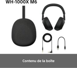 Sony WH-1000XM6 – Casque ANC pliable avec son amélioré et égaliseur réglable – vue détail