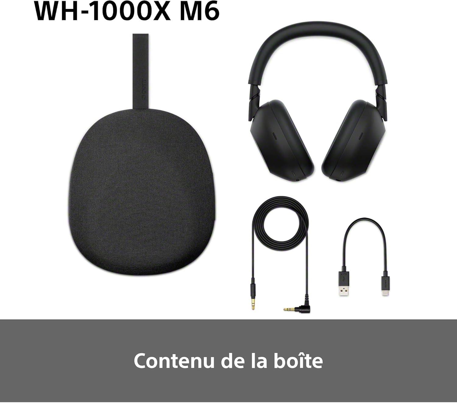 Sony WH-1000XM6 – Casque ANC pliable avec son amélioré et égaliseur réglable – vue détail