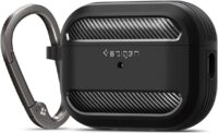 Spigen Rugged Armor AirPods Pro 2 – Coque de protection fine certifiée MIL-STD