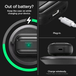 spigen-rugged-armor-airpods-pro-2-coque-de-protection-fine-certifi-e-mil-std-3 Spigen Rugged Armor AirPods Pro 2 – Coque de protection fine certifiée MIL-STD – vue détail