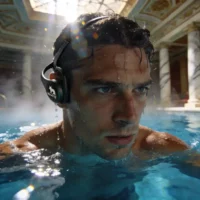 Écouteurs pour natation - Sport aquatique Rome Antique - Style Romano-Tech MeowChip