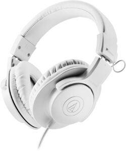 ath-m20x-white Audio-Technica ATH-M20x White – Casque monitoring studio fermé pour débutants