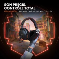 Beyerdynamic MMX 230 Wireless – Casque gaming sans-fil 60h et batterie remplaçable – vue détail