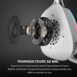 Corsair Void Wireless V2 – Casque gaming sans fil 70h d'autonomie et Dolby Atmos – vue détail