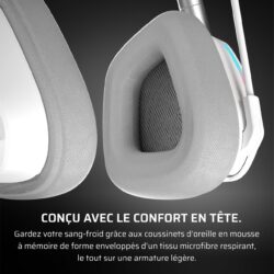 Corsair Void Wireless V2 – Casque gaming sans fil 70h d'autonomie et Dolby Atmos – vue détail
