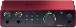Focusrite Scarlett 2i2 Studio 4th Gen – Pack home-studio complet avec convertisseurs pro – vue détail