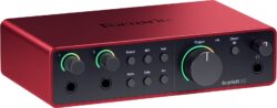 Focusrite Scarlett 2i2 Studio 4th Gen – Pack home-studio complet avec convertisseurs pro – vue détail