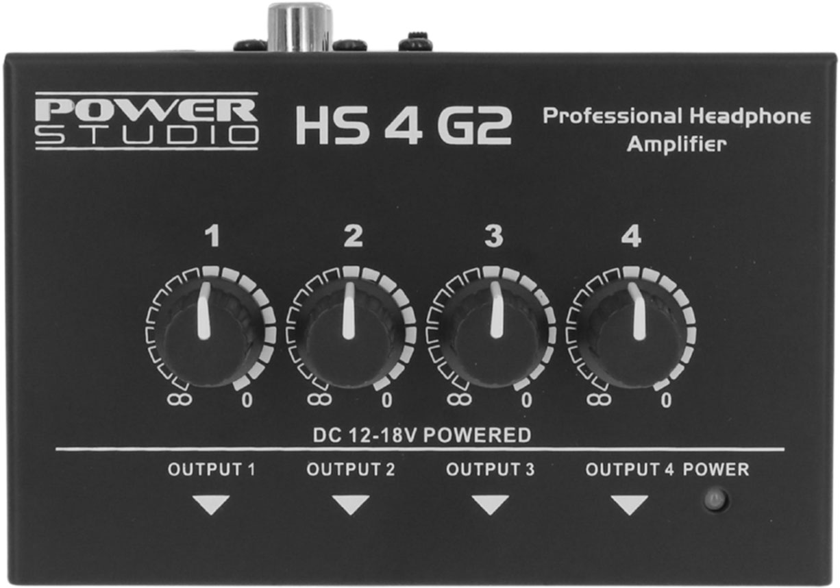 Power Studio HS 4 G2 – Ampli casques 4 canaux compact pour studio et formation