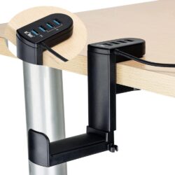KIWIFOTOS DH-U5A – Support de casque pivotant 360° pour bureau organisé