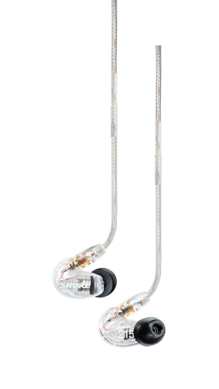 Shure SE215-CL – Écouteurs intra-auriculaires isolants professionnels